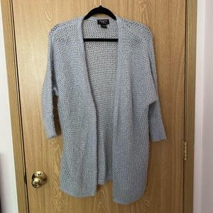 Grey knit cardigan